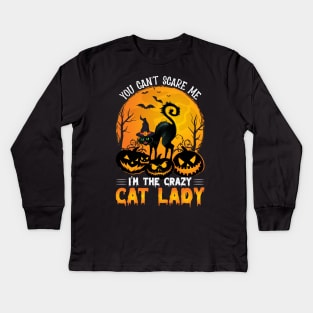 Crazy cat lady Kids Long Sleeve T-Shirt